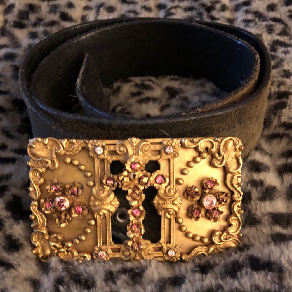 Virgin Saints & Angels “Rose Cross” Belt Buckle